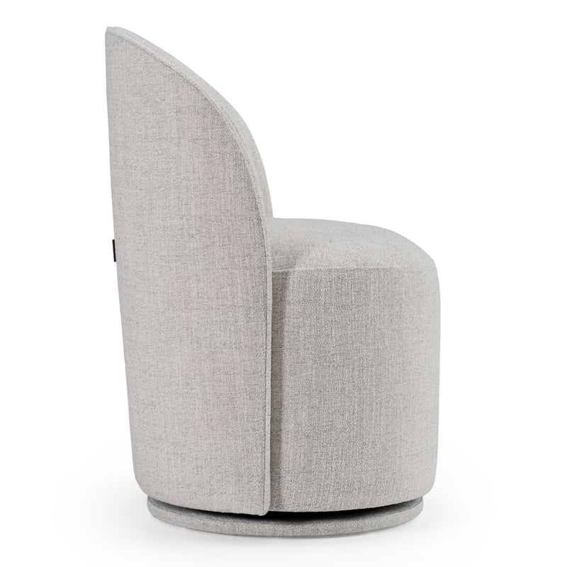Bridget Modern Light Grey Swivel Dining Chair