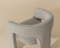 Isidore Sandstone Upholstered Open Back Dining Chair