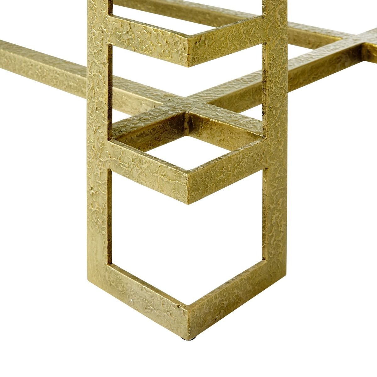 Gabe Champagne Brass End Table