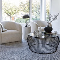 Vinita Cream Boucle Accent Chair