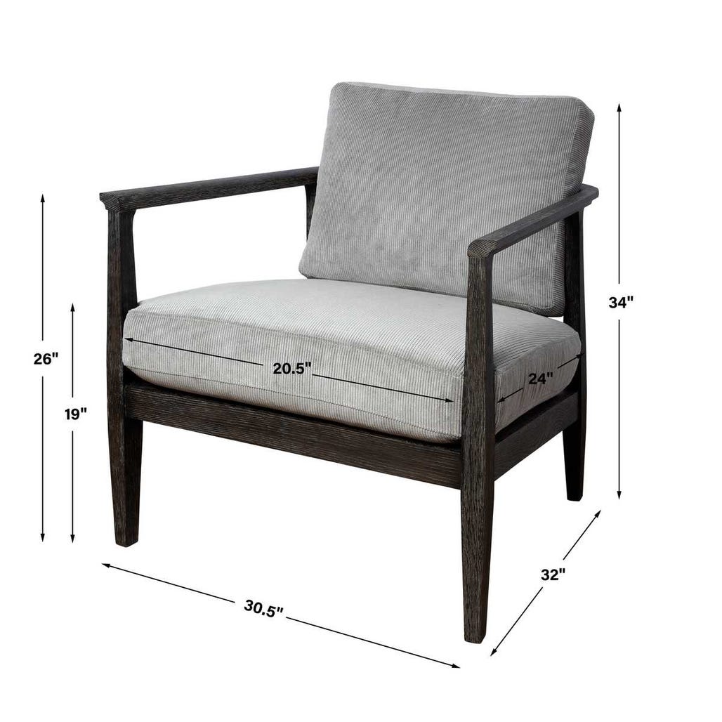 Palerma Steel Gray Accent Chair