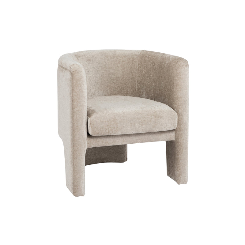 Georgina Chenille Taupe Accent Chair
