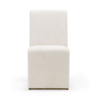 Alodia Modern Beige & Gold Dining Chair (Set of 2)