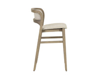 Arco Oatmeal Solid Ash Wood Counter Stool