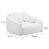 Nihan Cream Performance Linen Daybed