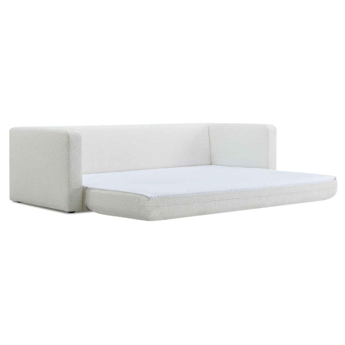 Reese  91" Cream Performance Boucle Sofa Bed