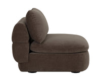 Oressa Brown Modular Armless Chair