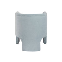 Georgina Chenille Light Blue Accent Chair