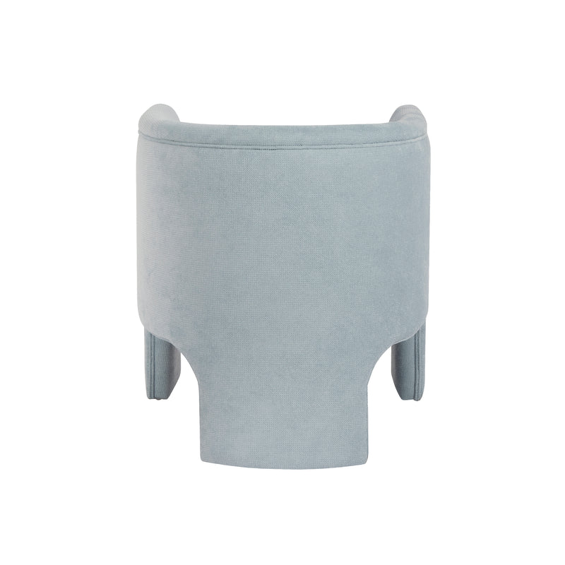 Georgina Chenille Light Blue Accent Chair