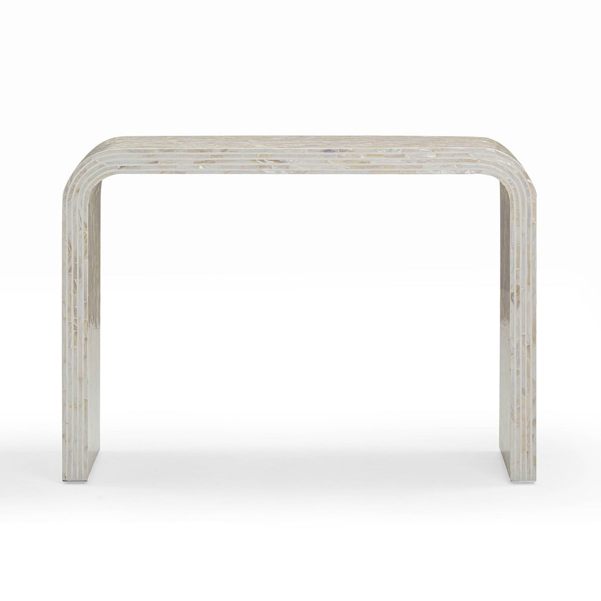 Ornella 43" Cream Capiz Shell Console Table