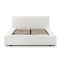 Aubrielle Cream Upcycled Linen Storage Bed