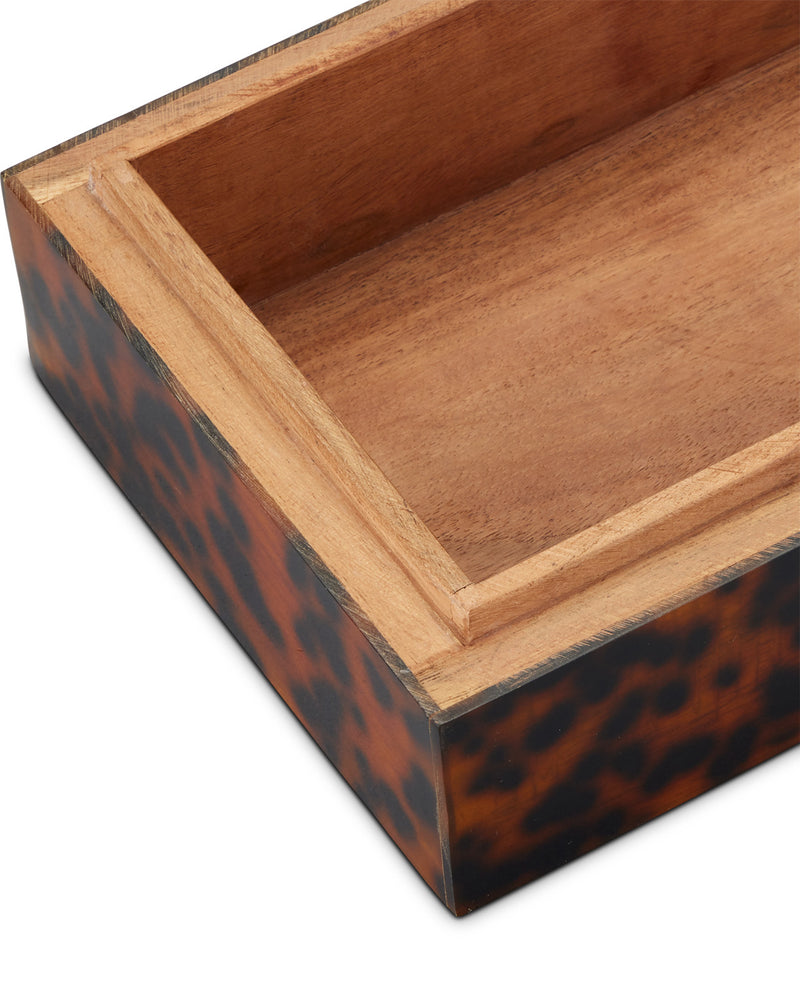 Elodi Faux Tortoise Boxes (Set of 2)
