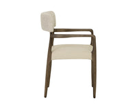 Guardi Oatmeal Fabric & Faux Leather Dining Chair