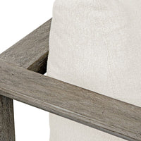 Richie White & Weathered Grey Ooutdoor Lounge Chair