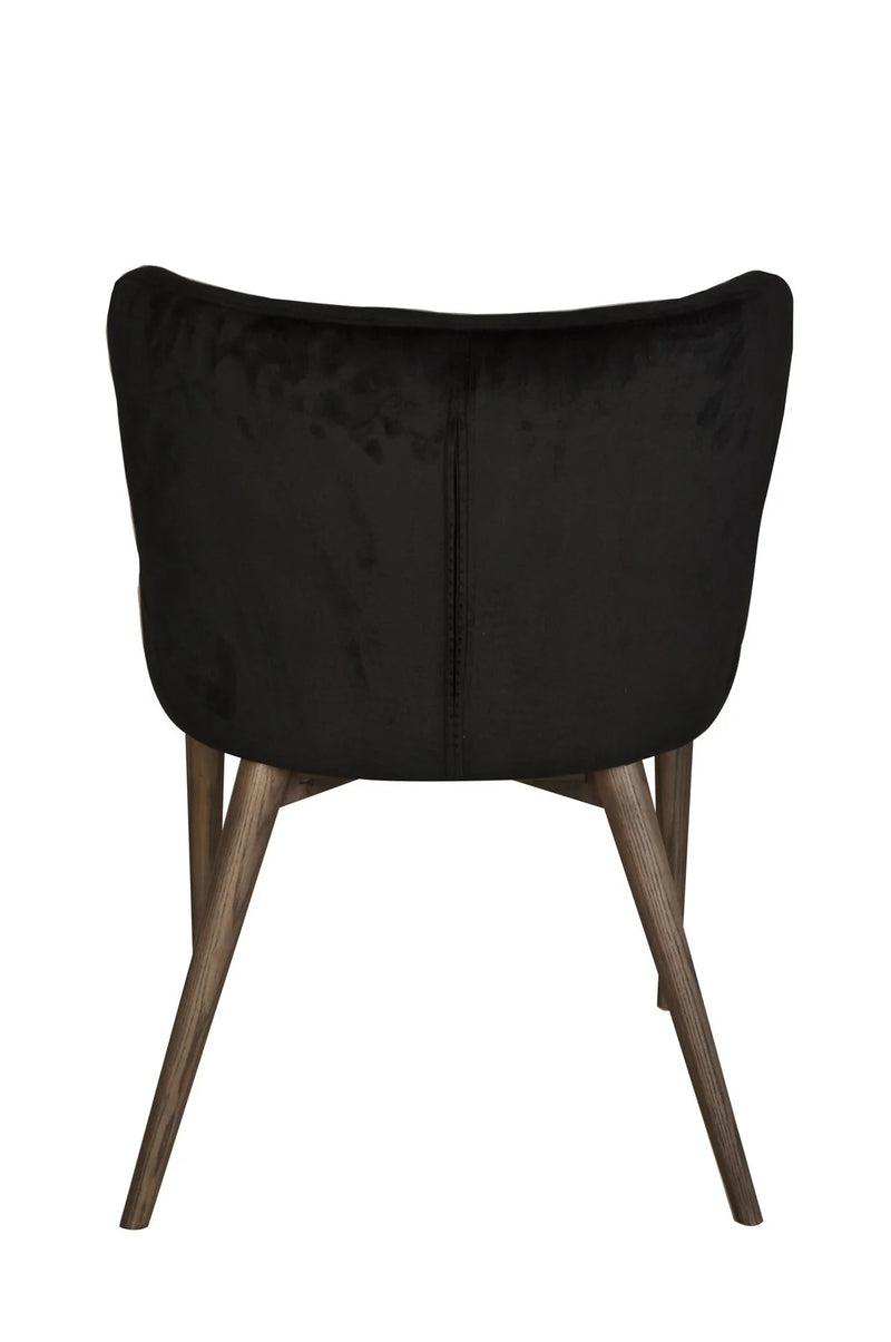 Milo Black Velvet Dining Chair (Set of 2)