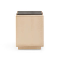 Francesca Art Deco Taupe Nightstand