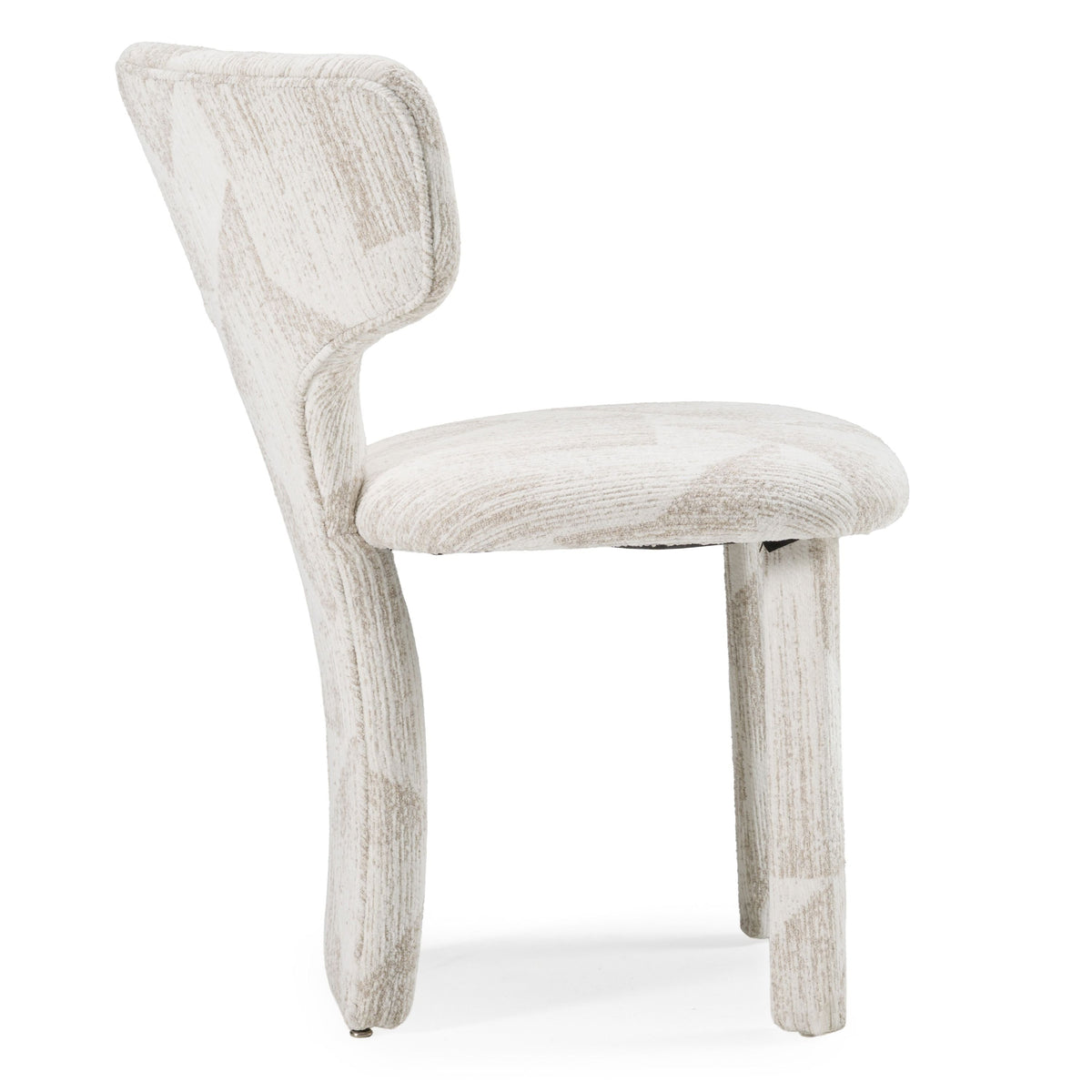 Ivy Modern Beige Pattern Fabric Dining Chair (Set of 2)