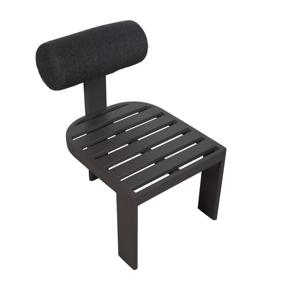 Verah Charcoal Outdoor Armless Dining Chair