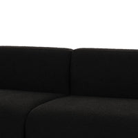 Sofie 94.4" Black Performance Boucle Sectional Sofa