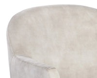 Casie Cream Swivel Accent Chair