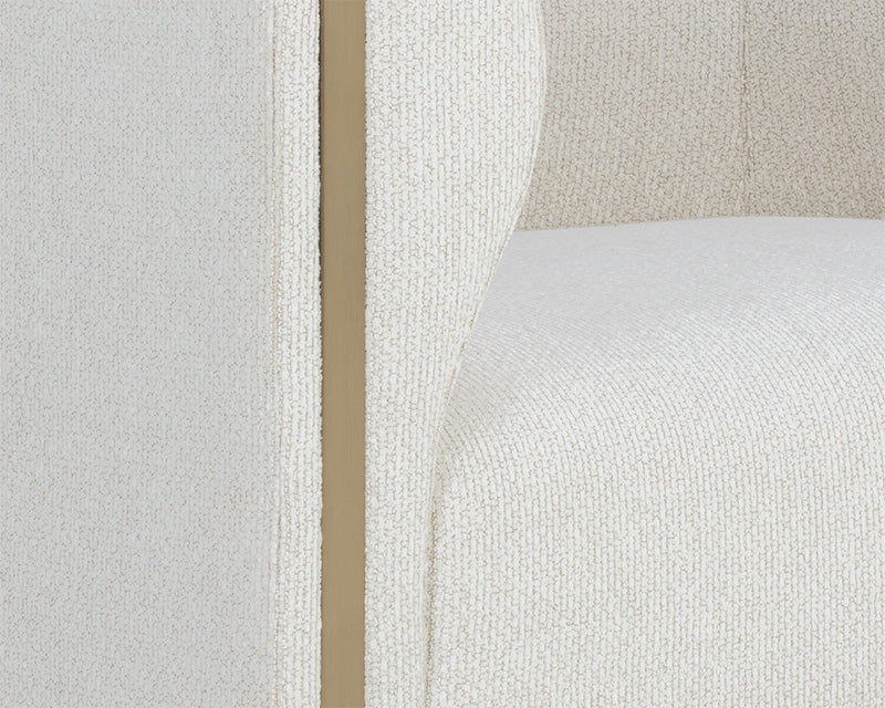 Larron Light Barley & Gold Accent Chair