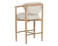 Sigrid Oatmeal Upholstered Oak Counter Stool