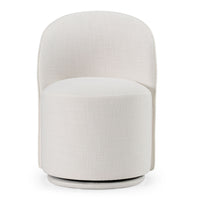 Bridget Modern White Swivel Dining Chair