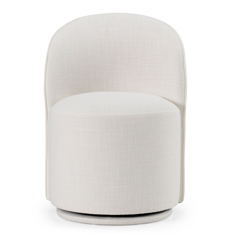 Bridget Modern White Swivel Dining Chair