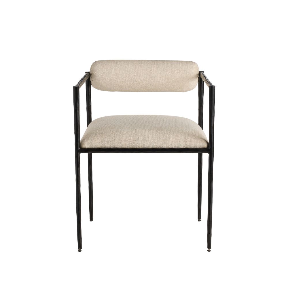 Musa White Performance Fabric Dining Chair