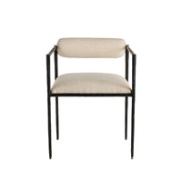 Musa White Performance Fabric Dining Chair