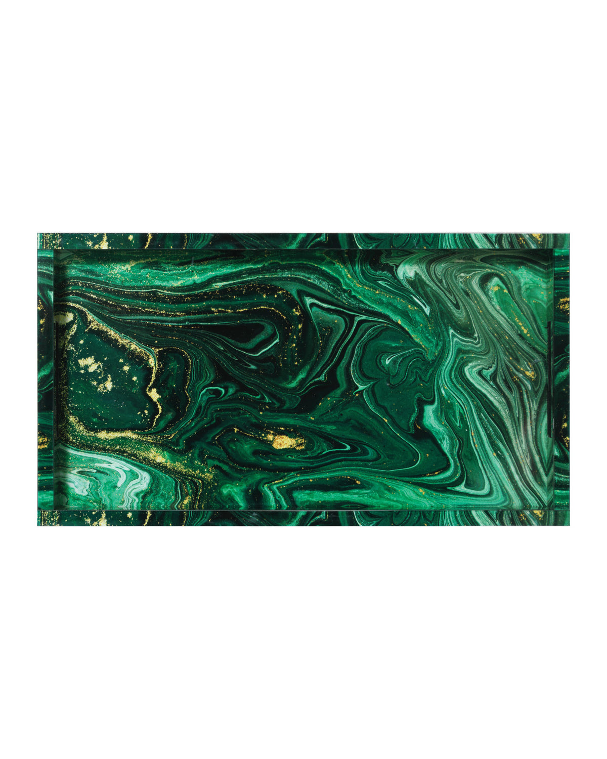 Celestial Green Swirl Tray