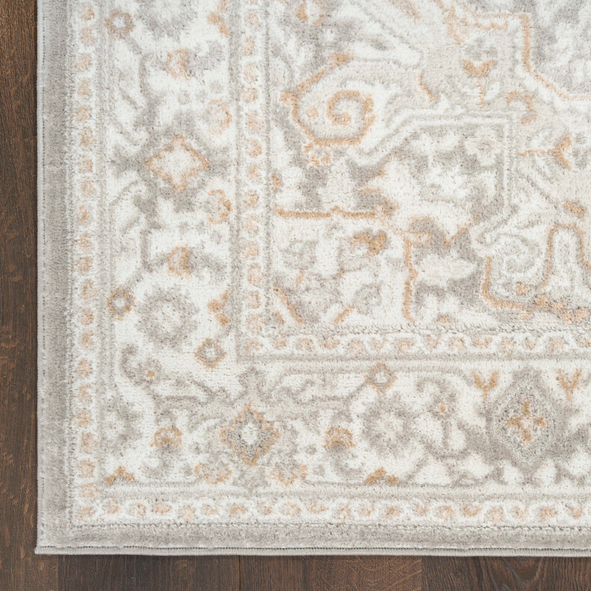 Marisol Floral Vine Light Grey Area Rug