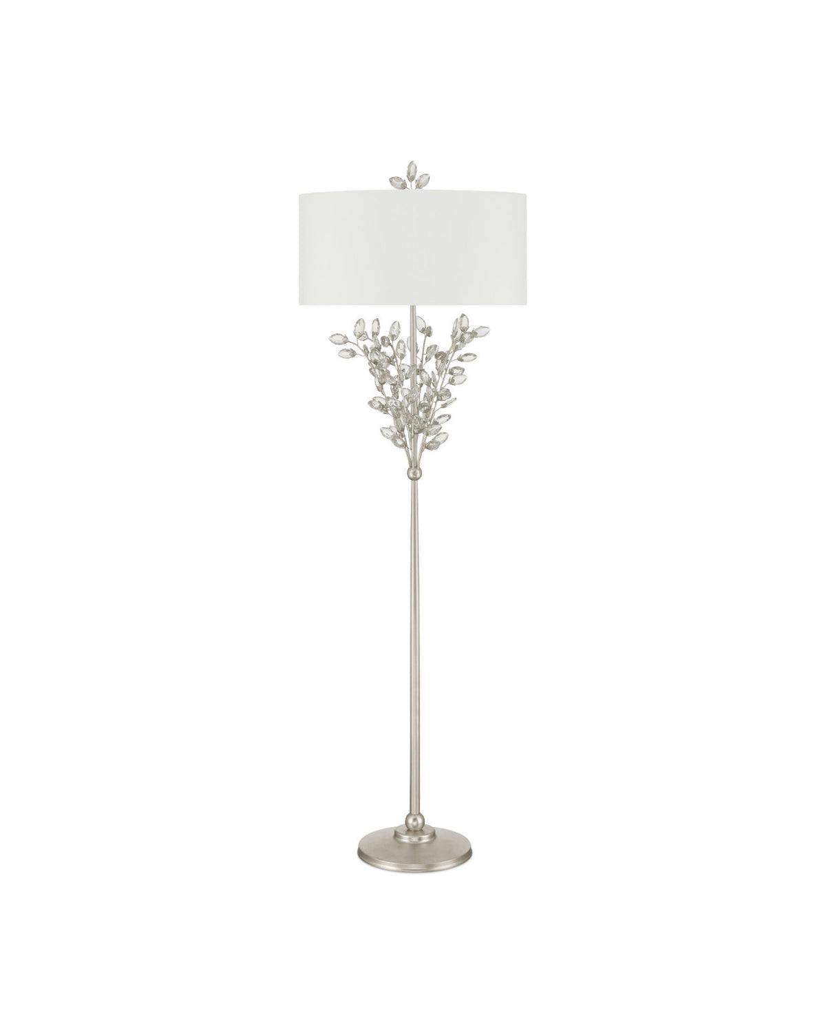 Forget-Me-Not Silver Floor Lamp