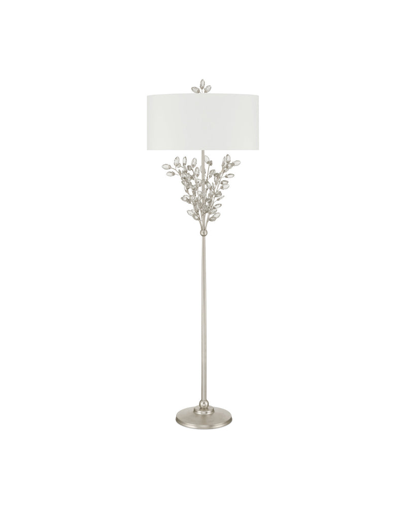 Forget-Me-Not Silver Floor Lamp