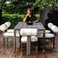 Verah White Outdoor Dining Chair