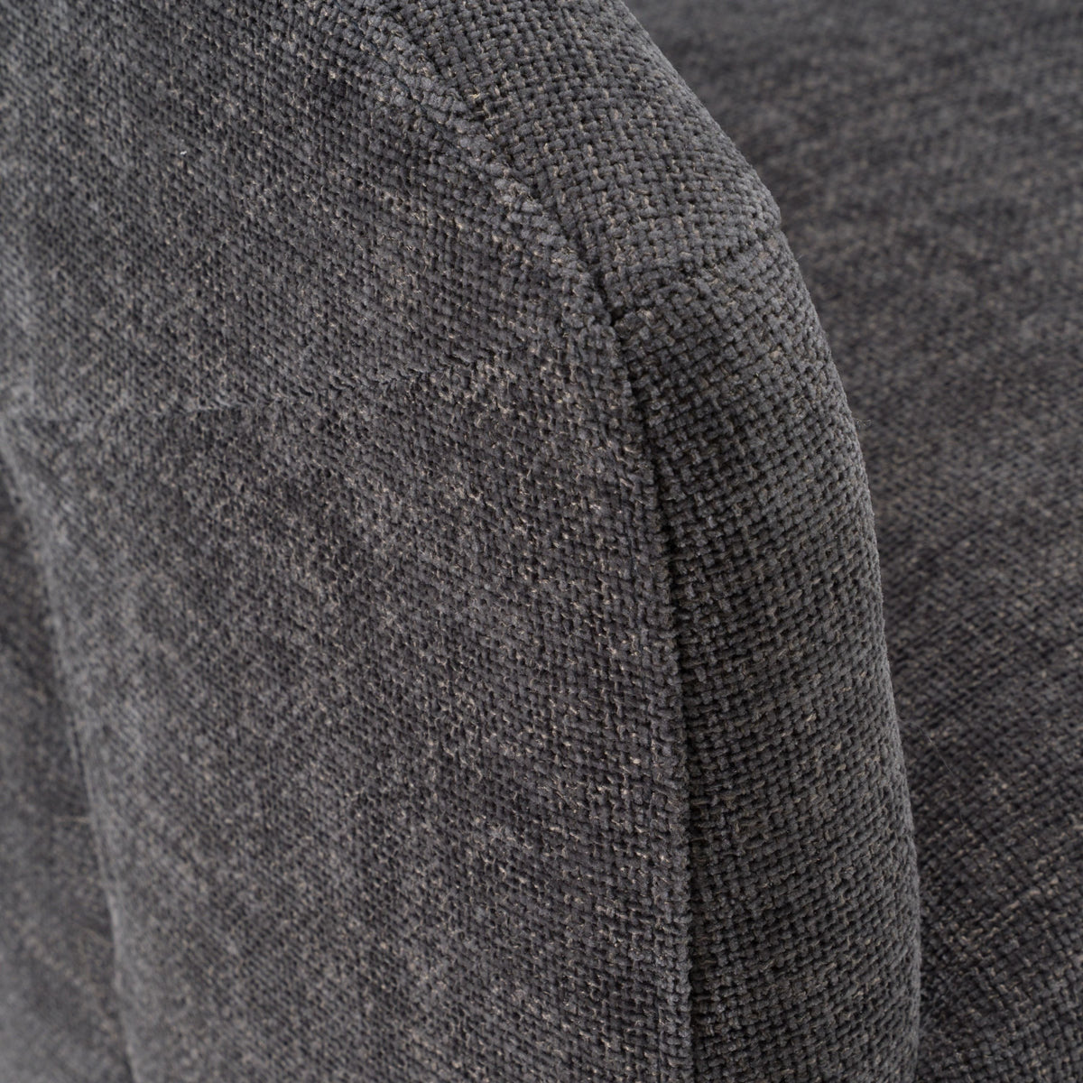 Gastra Modern Dark Grey Fabric Dining Chair
