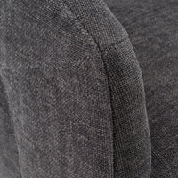 Gastra Modern Dark Grey Fabric Dining Chair