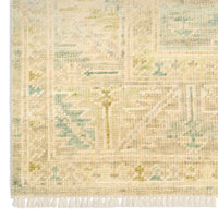 Giselle Green Wool Multicolor Area Rug