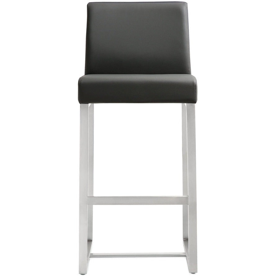 Moriah Grey Steel Counter Stools (Set of 2) - Luxury Living Collection