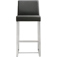 Moriah Grey Steel Counter Stools (Set of 2) - Luxury Living Collection