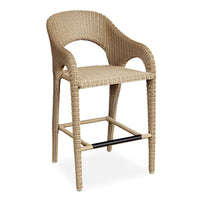 Avenue White All Weather Outdoor Bar Stool