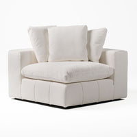 Terra Modern Off White Fabric Modular Sectional Sofa