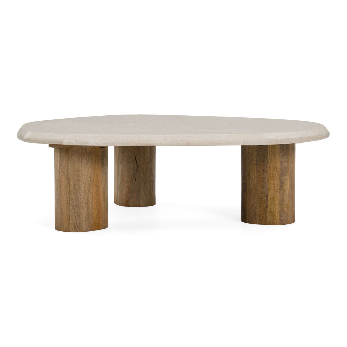 Chicago Modern Marble & Mango Wood Nesting Table Set