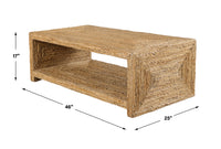 Tora Natural Woven Coffee Table