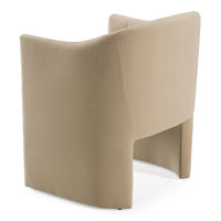 Akiko Modern Beige Fabric Dining Chair