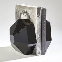 Cherie S/2 Black Crystal Bookends