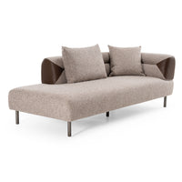 Marlago 148" Modern Brown Upholstered Sectional Sofa