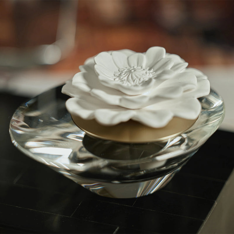 Dream Moroccan Peony Fragrance Porcelain & Crystal Diffuser (Sets of 2 & 4) - 2 Sizes Available