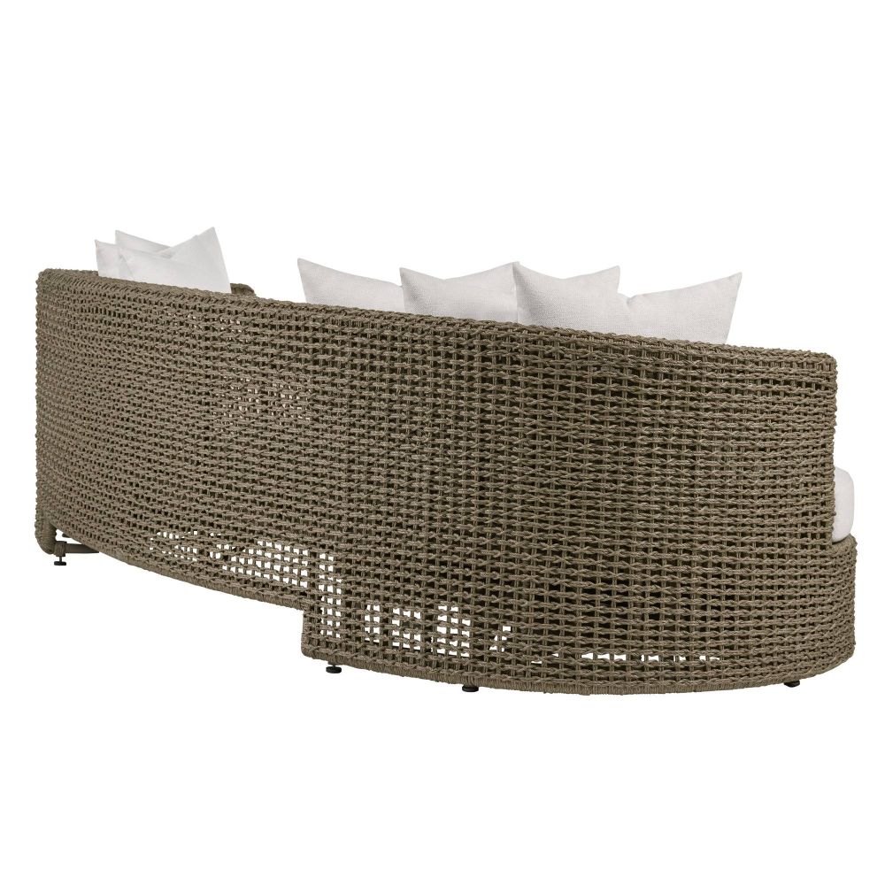 Helene 109" Curved Outdoor Performance Boucle Sofa