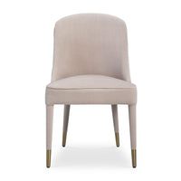 Alexa Champagne Velvet Chair (Set of 2)